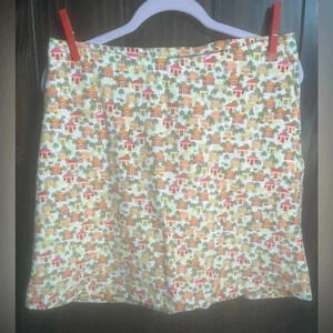 J. Jill Mini House Print Skirt. Size: Medium Petite